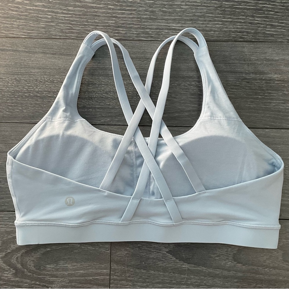 Lululemon Energy Bra Blue Linen Size 10 - Picture 6 of 9